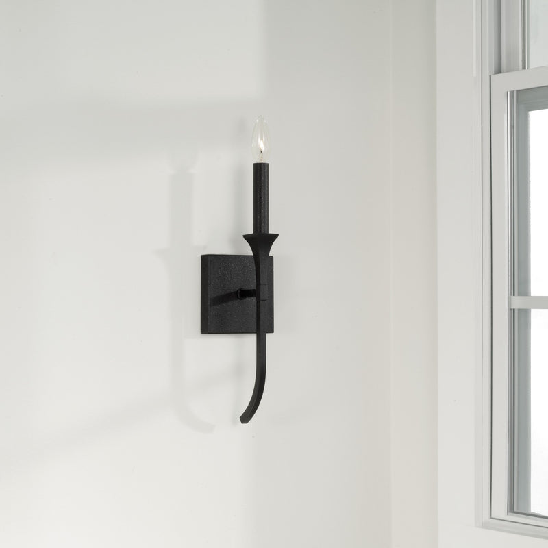 Capital Lighting 652311BI Decklan One Light Wall Sconce, Black Iron Alternate Image 3.jpg