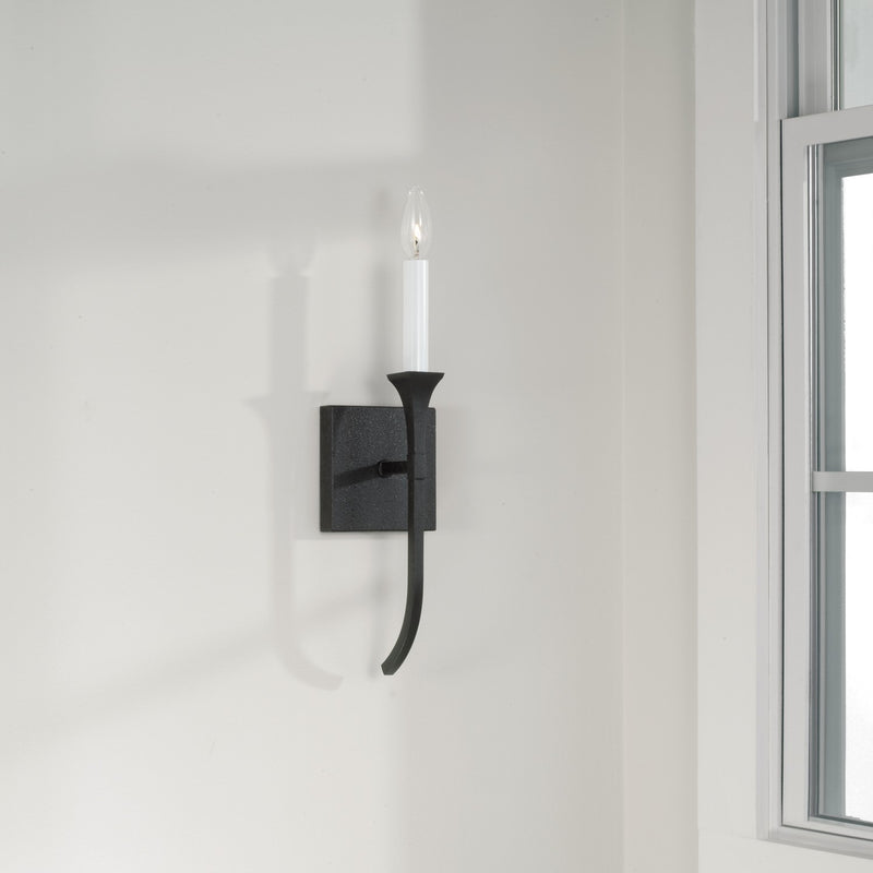 Capital Lighting 652311BI Decklan One Light Wall Sconce, Black Iron Alternate Image 4.jpg