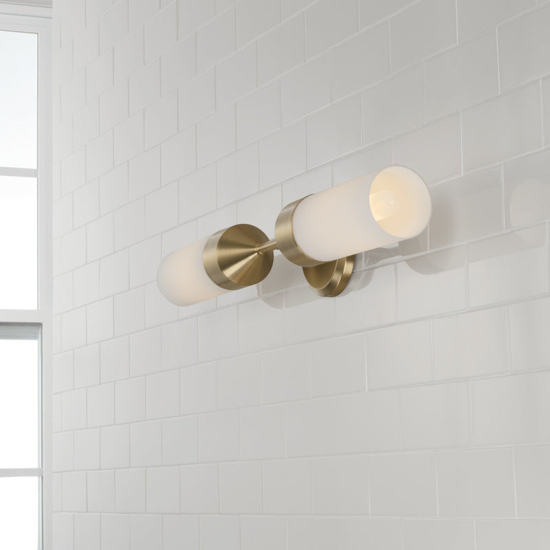Capital Lighting 652421MA Devon Two Light Wall Sconce, Matte Brass Alternate Image 3.jpg