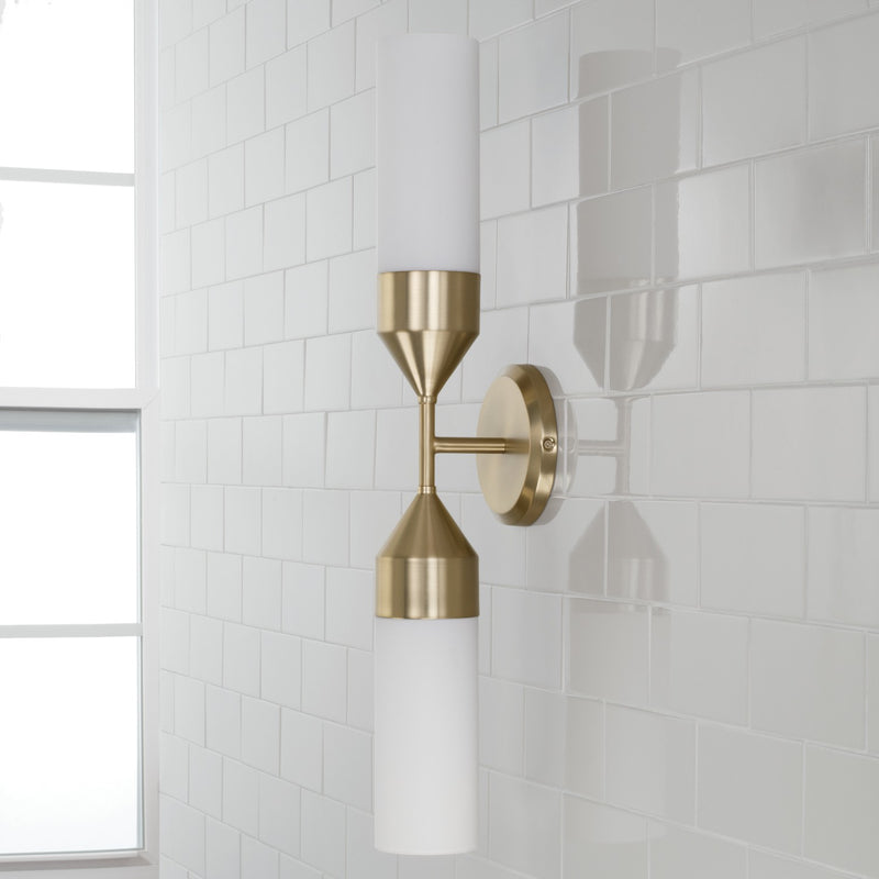 Capital Lighting 652421MA Devon Two Light Wall Sconce, Matte Brass Alternate Image.jpg