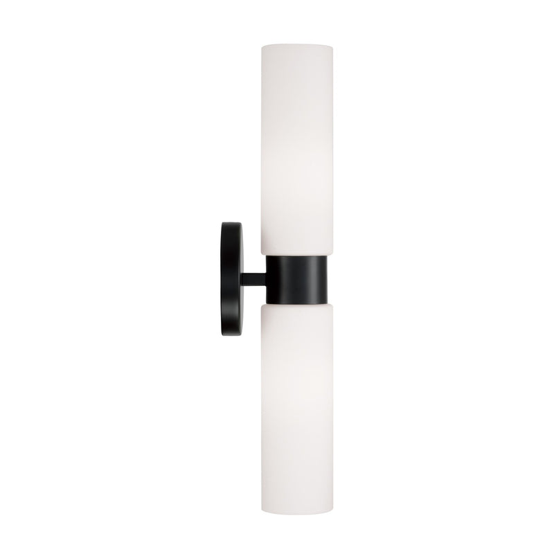 Capital Lighting 652621MB Theo Two Light Wall Sconce, Matte Black Alternate Image 2.jpg