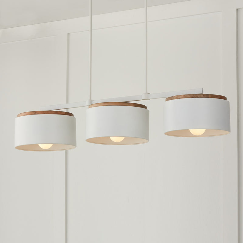 Capital Lighting 850931LT Liam Three Light Island Pendant, Light Wood and White Alternate Image 2.jpg