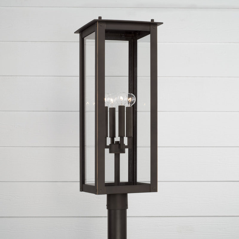 Capital Lighting 934643OZ Hunt Four Light Outdoor Post-Lantern, Oiled Bronze Alternate Image 2.jpg