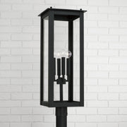 Capital Lighting 934643BK Hunt Four Light Outdoor Post-Lantern, Black Alternate Image 2.jpg