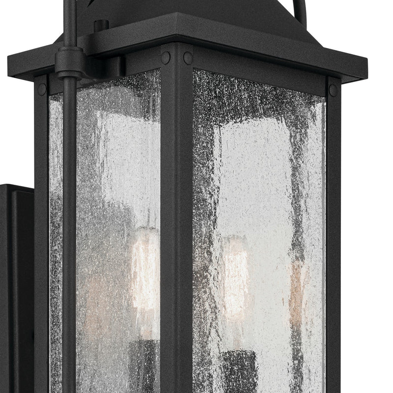 Kichler 49714BKT Two Light Outdoor Wall Mount, Textured Black (2)
