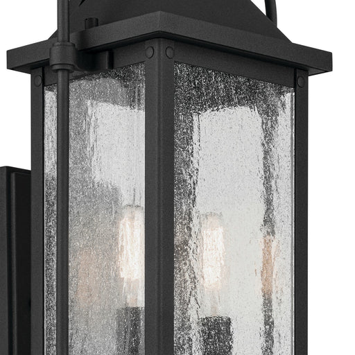 Kichler 49714BKT Two Light Outdoor Wall Mount, Textured Black (2)