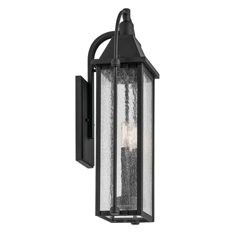 Kichler 49715BKT Three Light Outdoor Wall Mount, Textured Black (4)