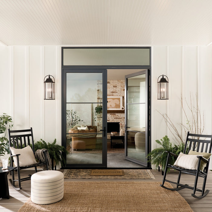 Kichler 49716BKT Four Light Outdoor Wall Mount, Textured Black (6)