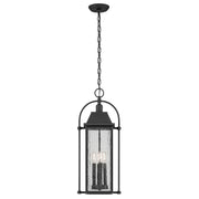 Kichler 49718BKT Four Light Outdoor Pendant, Textured Black (4)