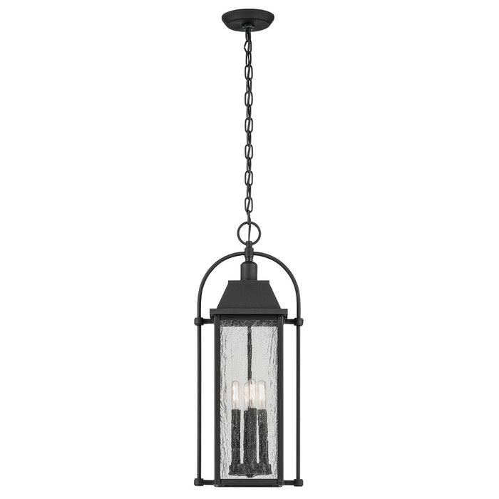 Kichler 49718BKT Four Light Outdoor Pendant, Textured Black (4)