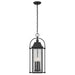 Kichler 49718BKT Four Light Outdoor Pendant, Textured Black (4)