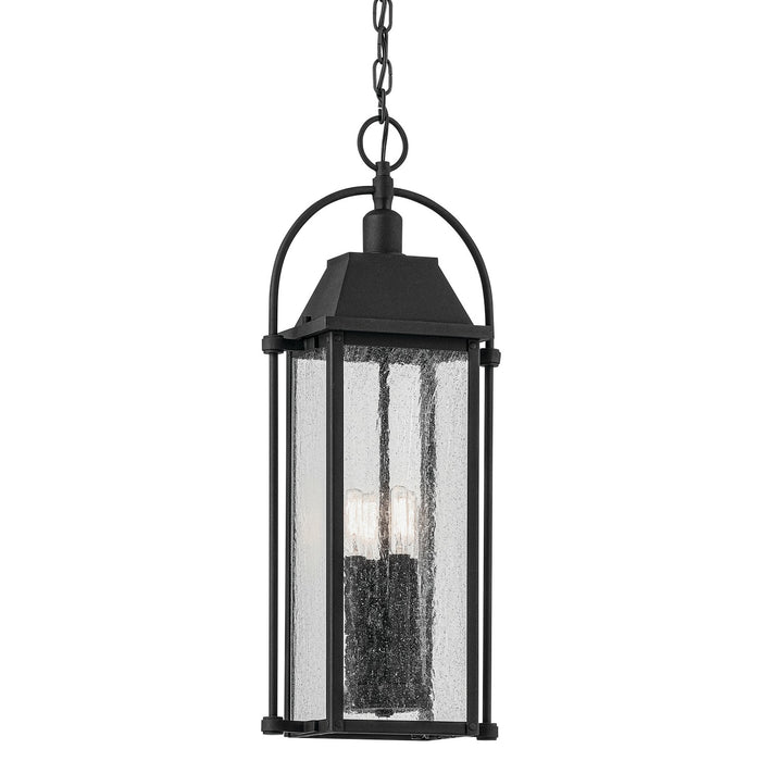 Kichler 49718BKT Four Light Outdoor Pendant, Textured Black (5)