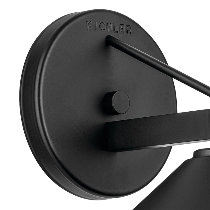 Kichler 49059BK One Light Outdoor Wall Mount, Black (2)