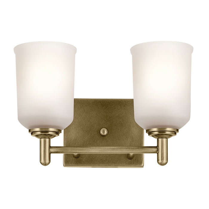 Kichler 45573NBR Two Light Bath, Natural Brass (3)