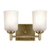 Kichler 45573NBR Two Light Bath, Natural Brass (3)