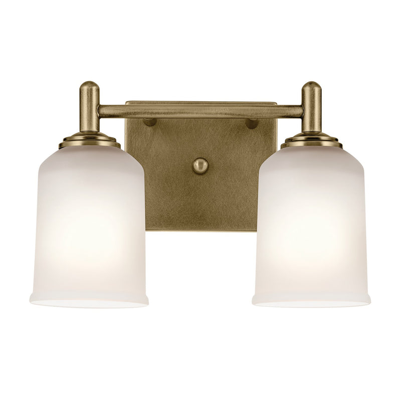 Kichler 45573NBR Two Light Bath, Natural Brass (4)