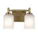 Kichler 45573NBR Two Light Bath, Natural Brass (4)