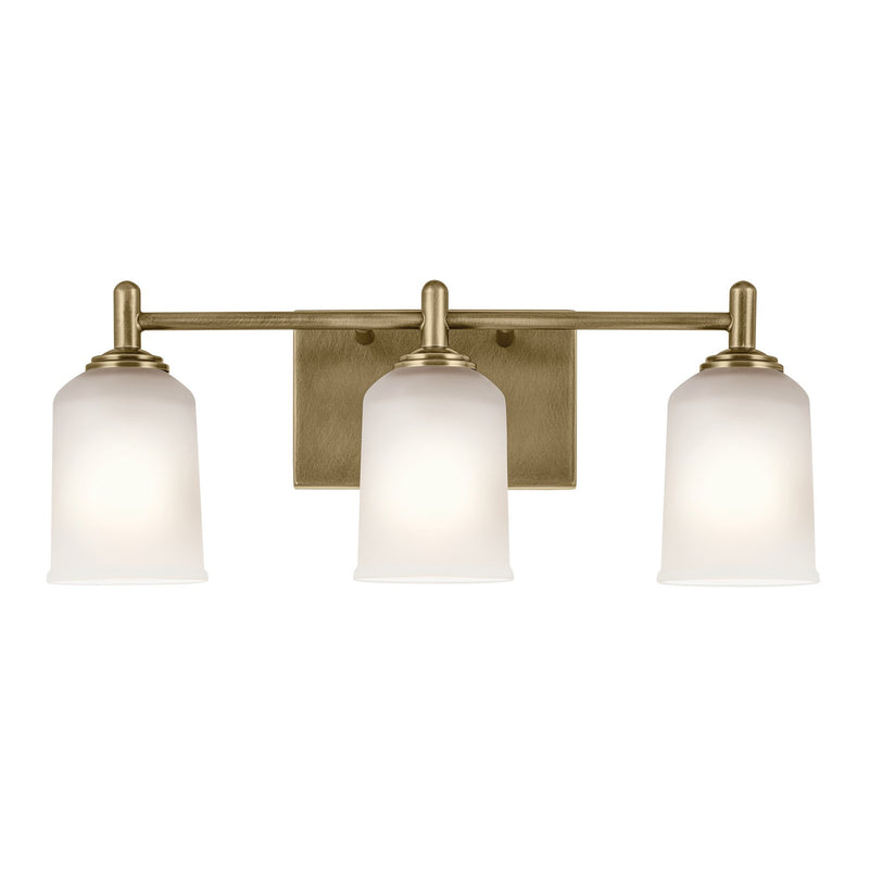 Kichler 45574NBR Three Light Bath, Natural Brass (4)