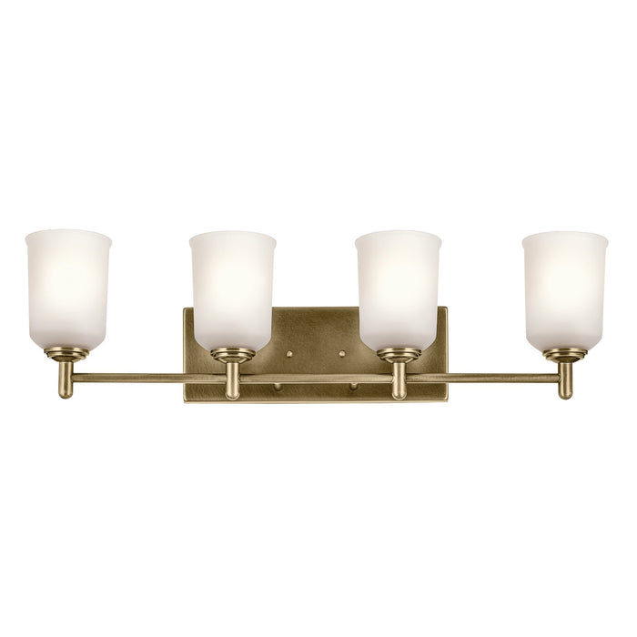 Kichler 45575NBR Four Light Bath, Natural Brass (3)