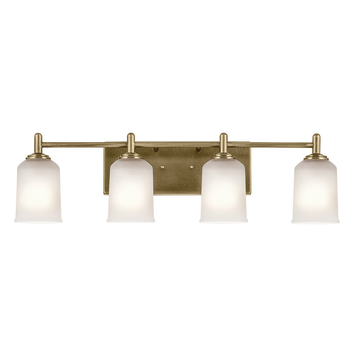 Kichler 45575NBR Four Light Bath, Natural Brass (4)