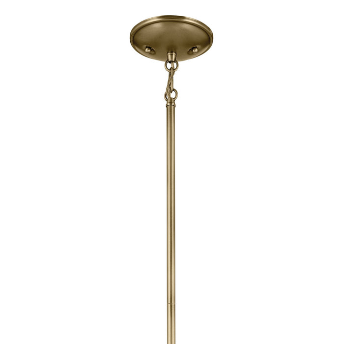 Kichler 43674NBR One Light Mini Pendant, Natural Brass (2)
