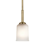 Kichler 43674NBR One Light Mini Pendant, Natural Brass (5)
