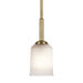 Kichler 43674NBR One Light Mini Pendant, Natural Brass (5)