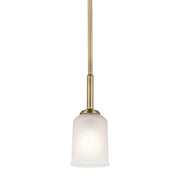 Kichler 43674NBR One Light Mini Pendant, Natural Brass (6)