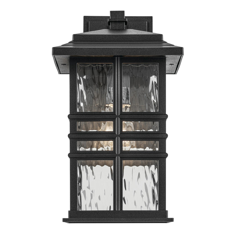 Kichler 49830BKT One Light Outdoor Wall Mount, Textured Black (3)