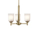 Kichler 43670NBR Three Light Mini Chandelier, Natural Brass (5)