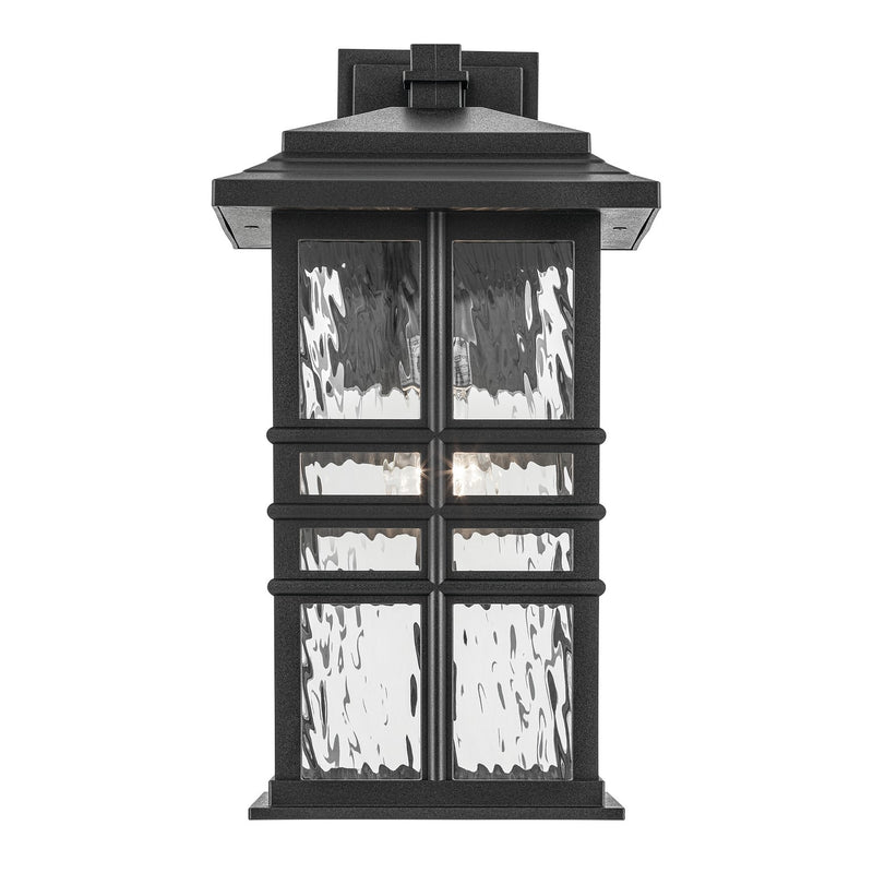 Kichler 49831BKT One Light Outdoor Wall Mount, Textured Black (3)
