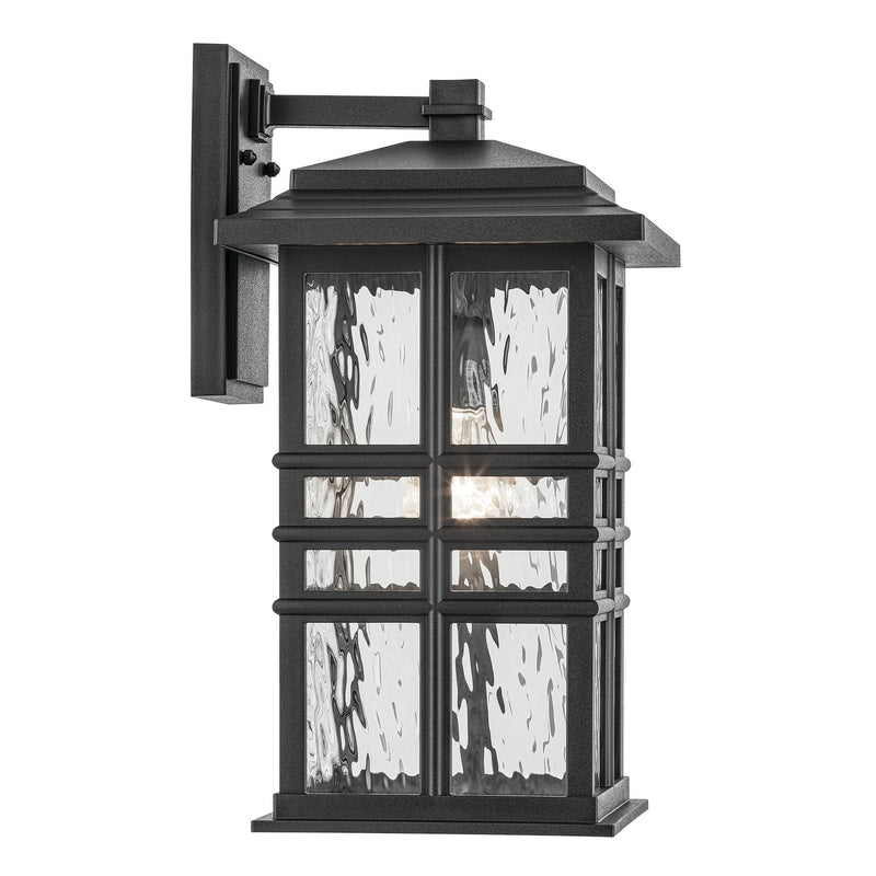 Kichler 49831BKT One Light Outdoor Wall Mount, Textured Black (4)