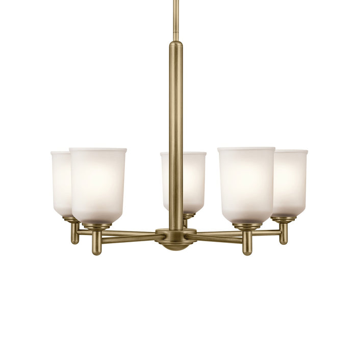 Kichler 43671NBR Five Light Chandelier, Natural Brass (4)