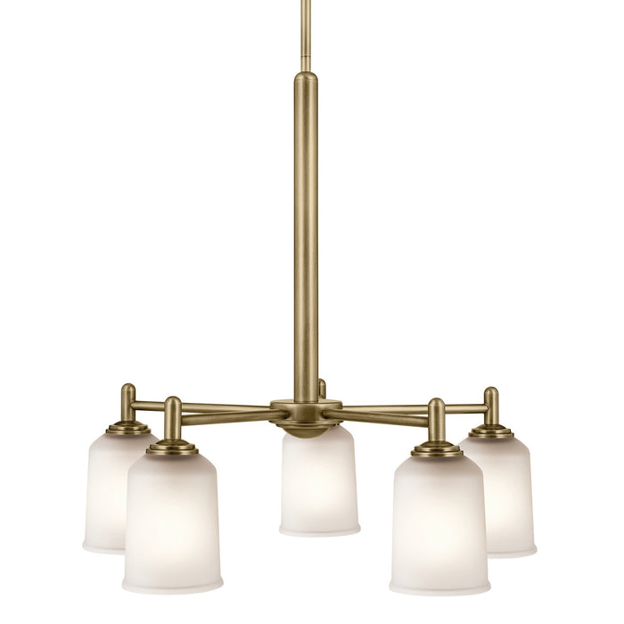 Kichler 43671NBR Five Light Chandelier, Natural Brass (5)
