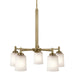 Kichler 43671NBR Five Light Chandelier, Natural Brass (5)