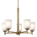 Kichler 43671NBR Five Light Chandelier, Natural Brass (6)