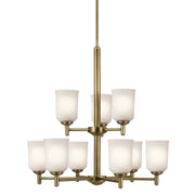 Kichler 43672NBR Nine Light Chandelier, Natural Brass (4)
