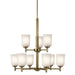 Kichler 43672NBR Nine Light Chandelier, Natural Brass (4)