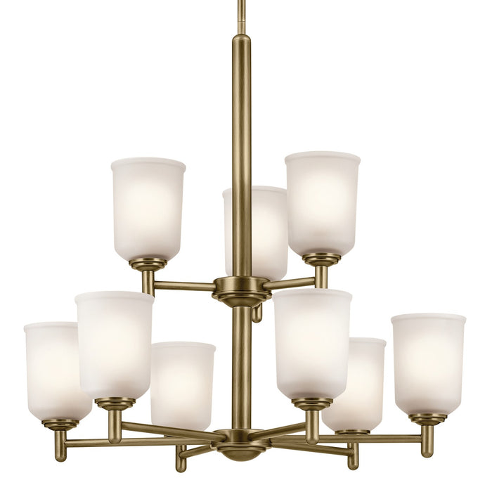 Kichler 43672NBR Nine Light Chandelier, Natural Brass (5)