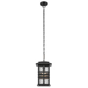 Kichler 49833BKT One Light Outdoor Pendant, Textured Black (4)