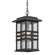 Kichler 49833BKT One Light Outdoor Pendant, Textured Black (5)
