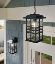 Kichler 49833BKT One Light Outdoor Pendant, Textured Black (6)