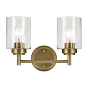 Kichler 45885NBR Two Light Bath, Natural Brass (3)