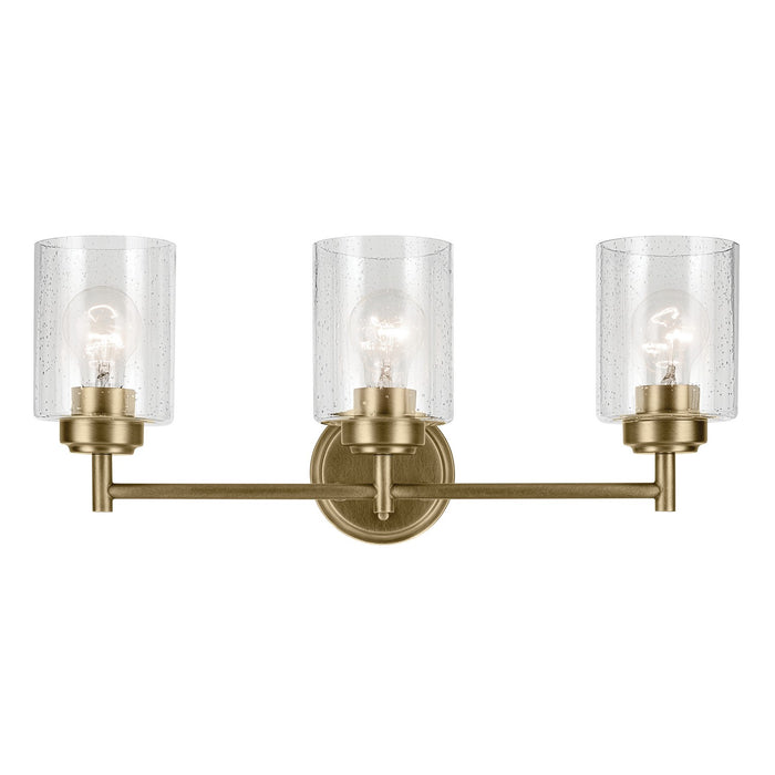 Kichler 45886NBR Three Light Bath, Natural Brass (3)