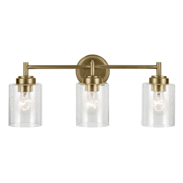 Kichler 45886NBR Three Light Bath, Natural Brass (4)