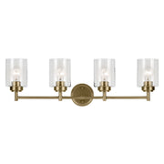 Kichler 45887NBR Four Light Bath, Natural Brass (3)