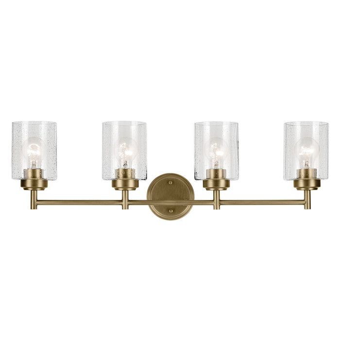 Kichler 45887NBR Four Light Bath, Natural Brass (3)