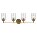 Kichler 45887NBR Four Light Bath, Natural Brass (3)