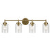 Kichler 45887NBR Four Light Bath, Natural Brass (4)