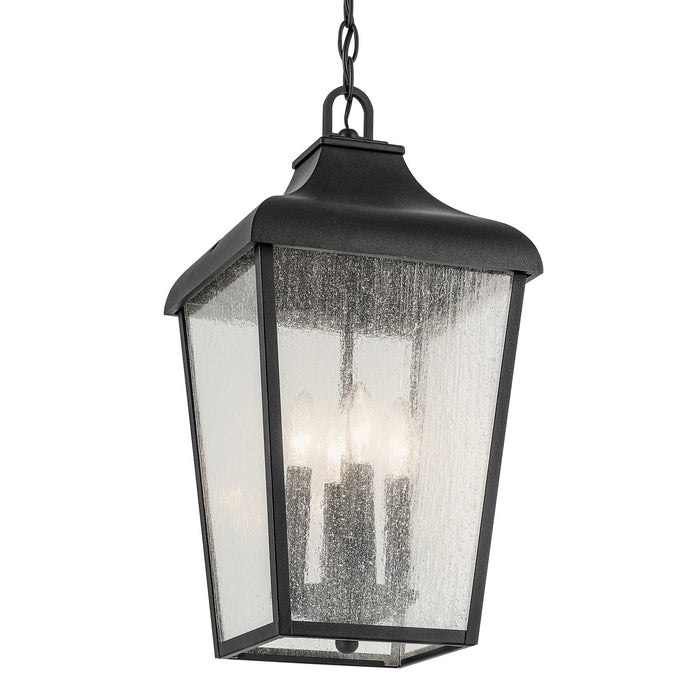 Kichler 49740BKT Four Light Outdoor Pendant, Textured Black (6)